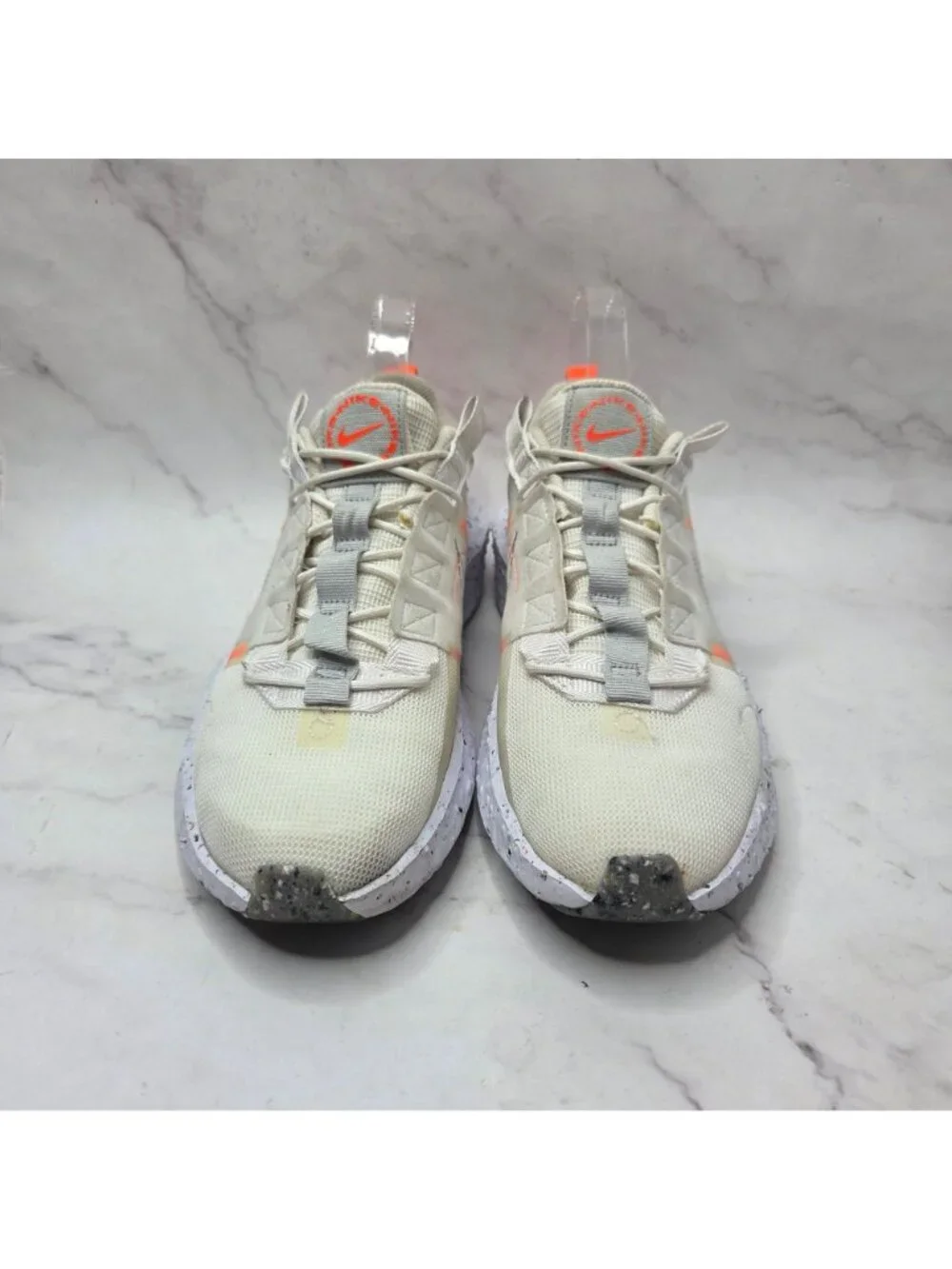 Nike Crater Impact Sneakers White Gray Running Shoes CW2386-100 Women's 10